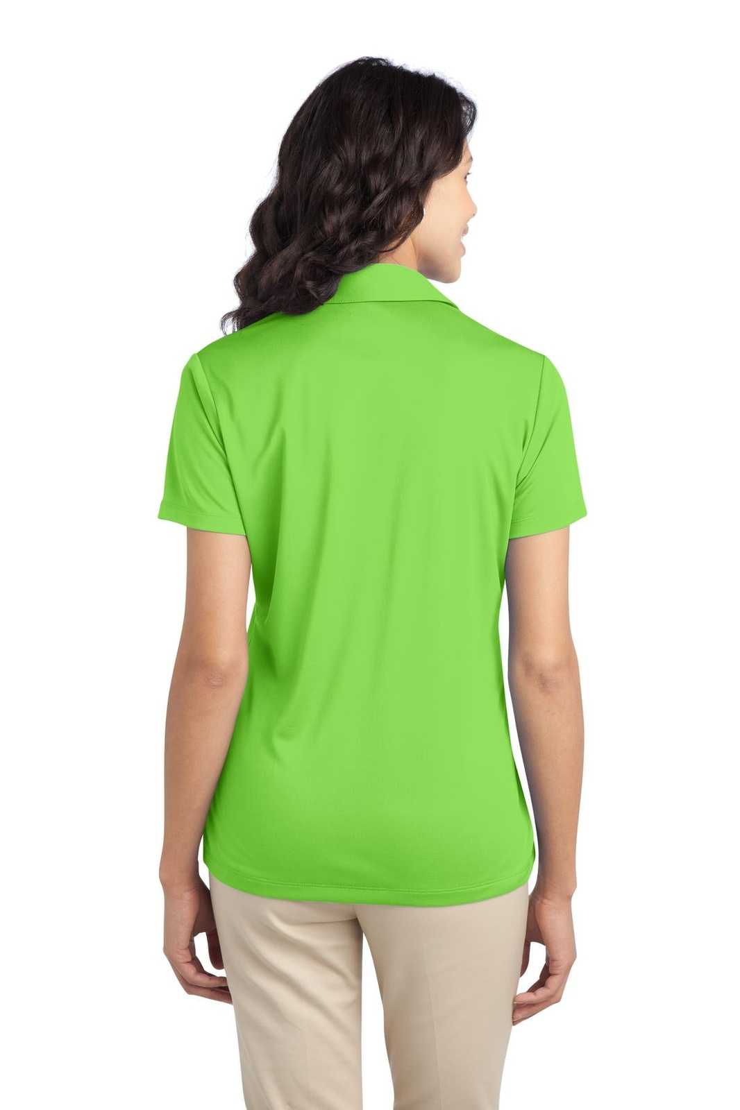 Port Authority L540 Ladies Silk Touch Performance Polo - Lime - HIT a Double - 2