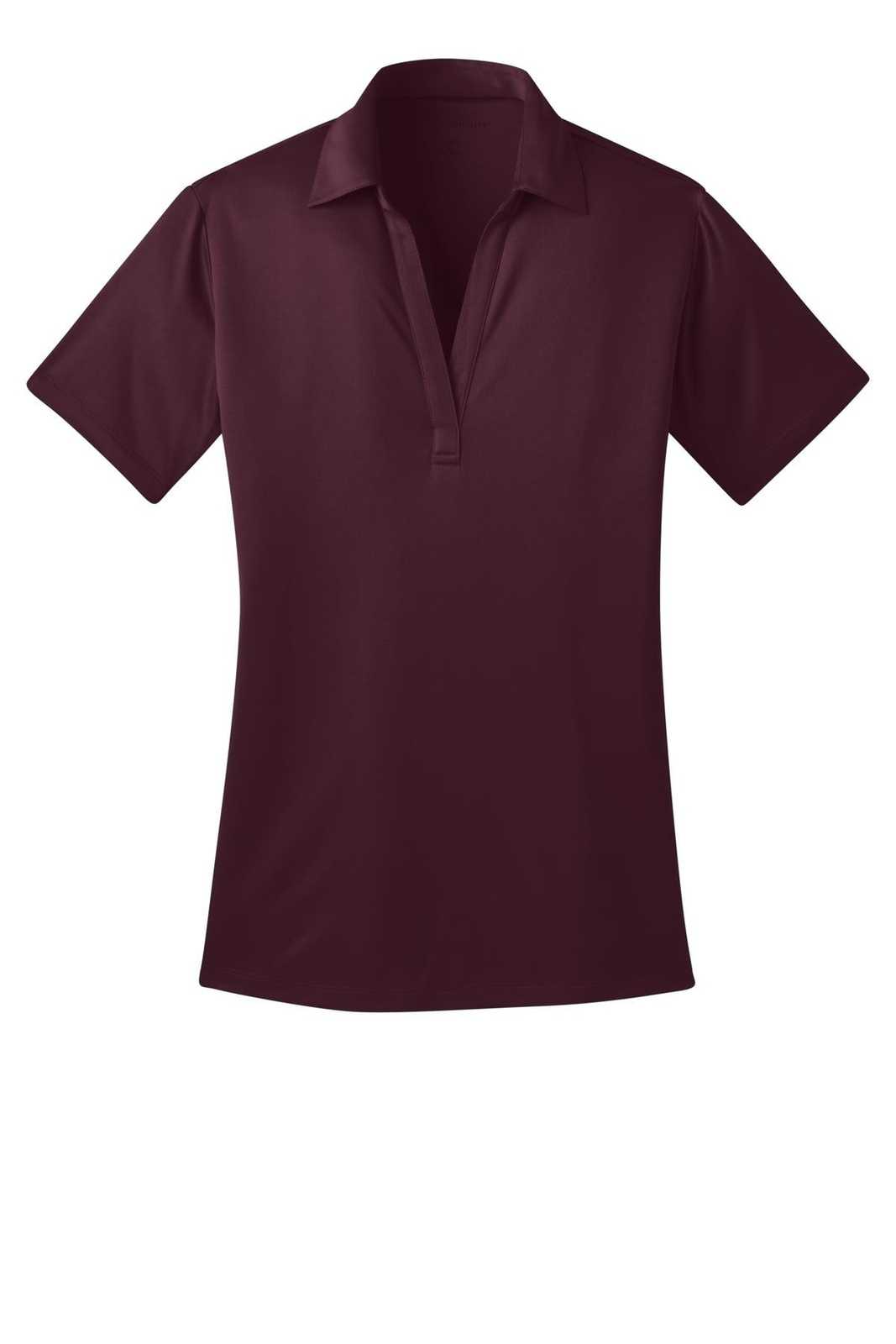 Port Authority L540 Ladies Silk Touch Performance Polo - Maroon - HIT a Double - 5