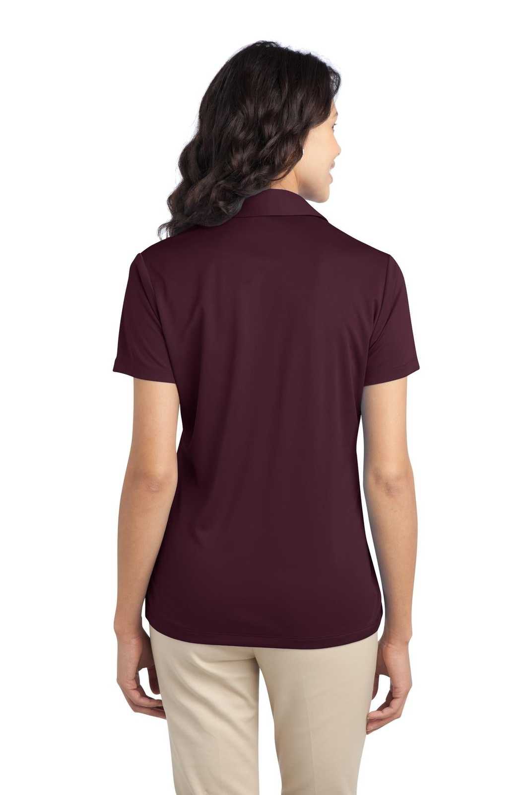 Port Authority L540 Ladies Silk Touch Performance Polo - Maroon - HIT a Double - 2