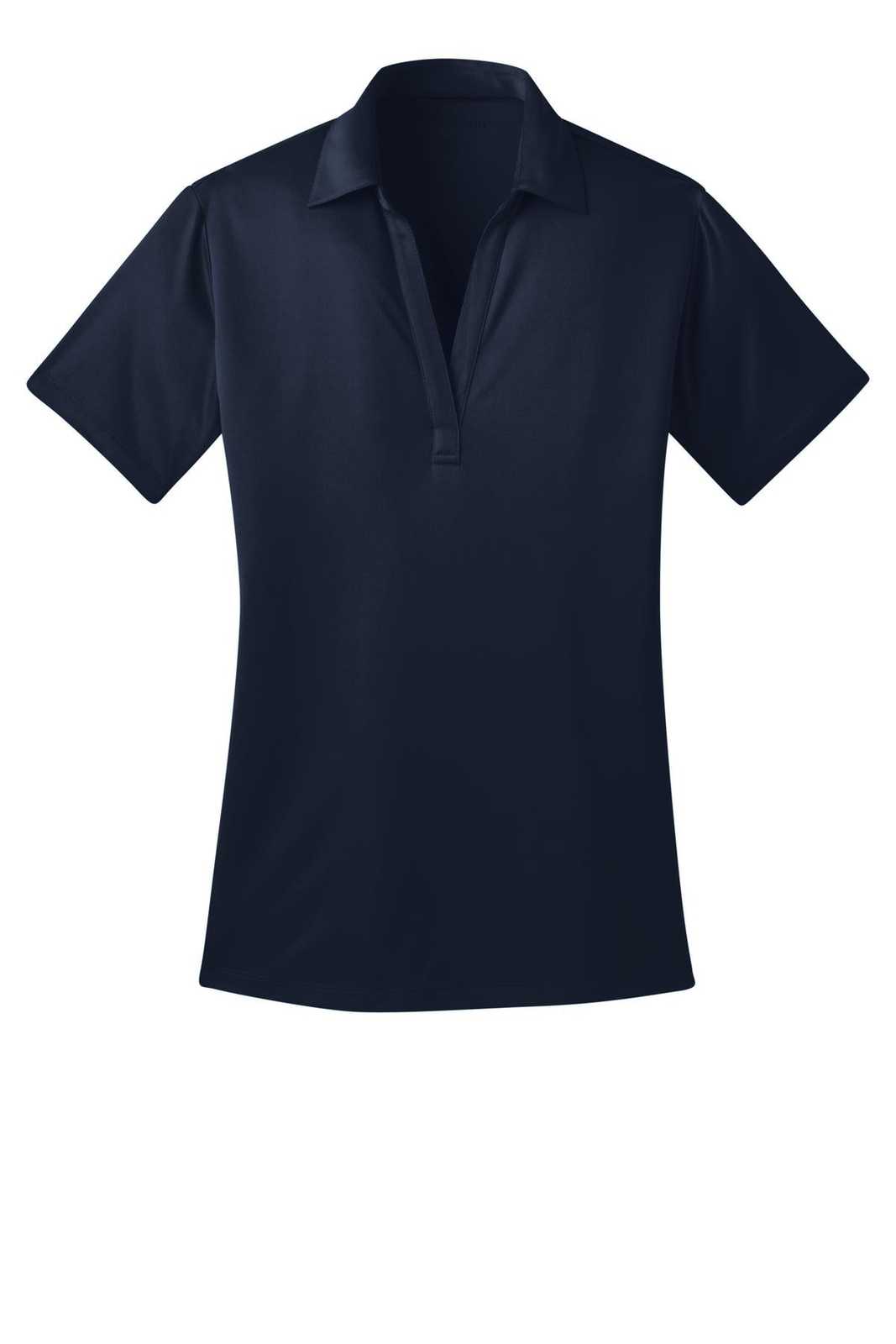 Port Authority L540 Ladies Silk Touch Performance Polo - Navy - HIT a Double - 5