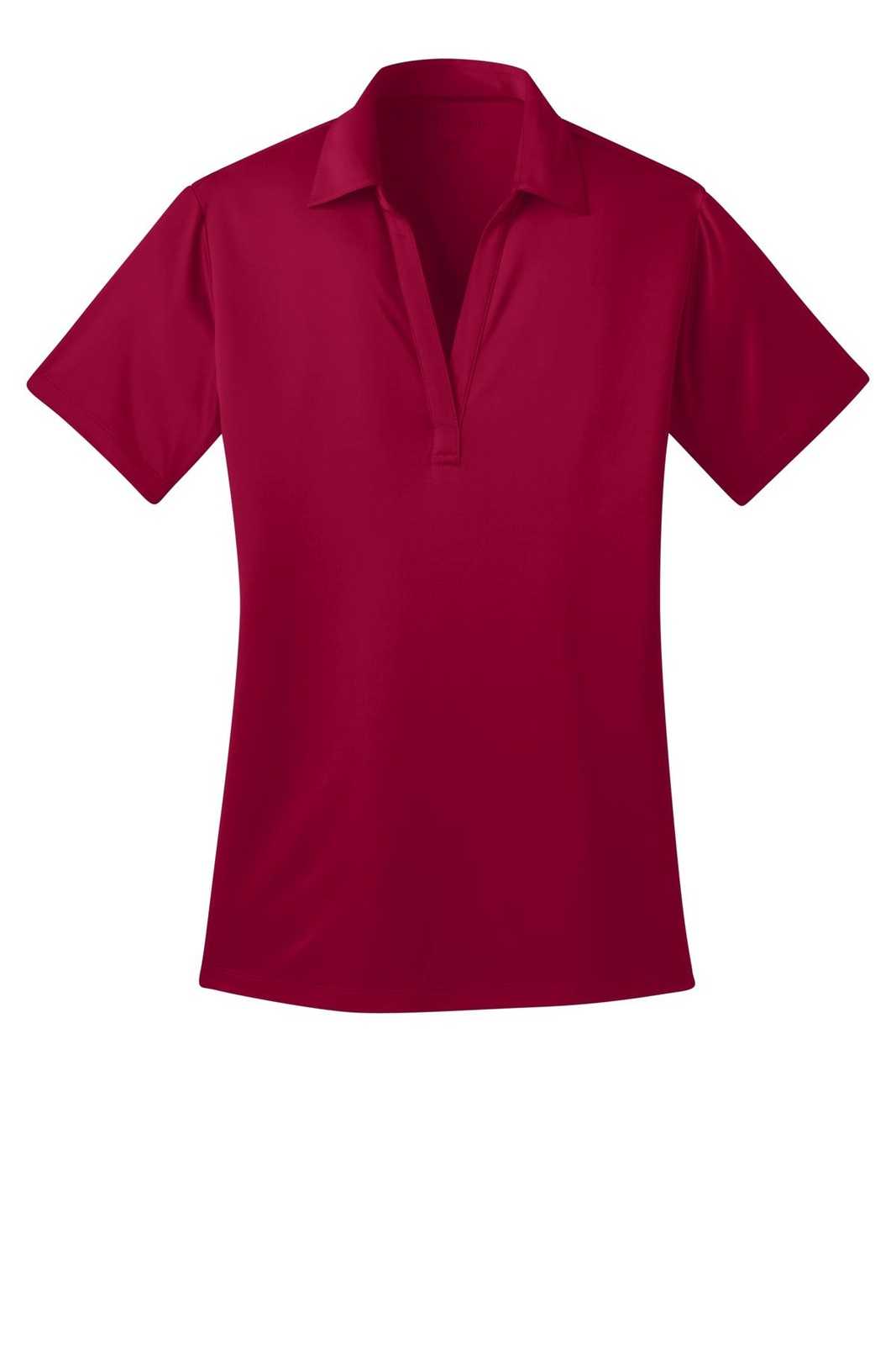 Port Authority L540 Ladies Silk Touch Performance Polo - Red - HIT a Double - 5