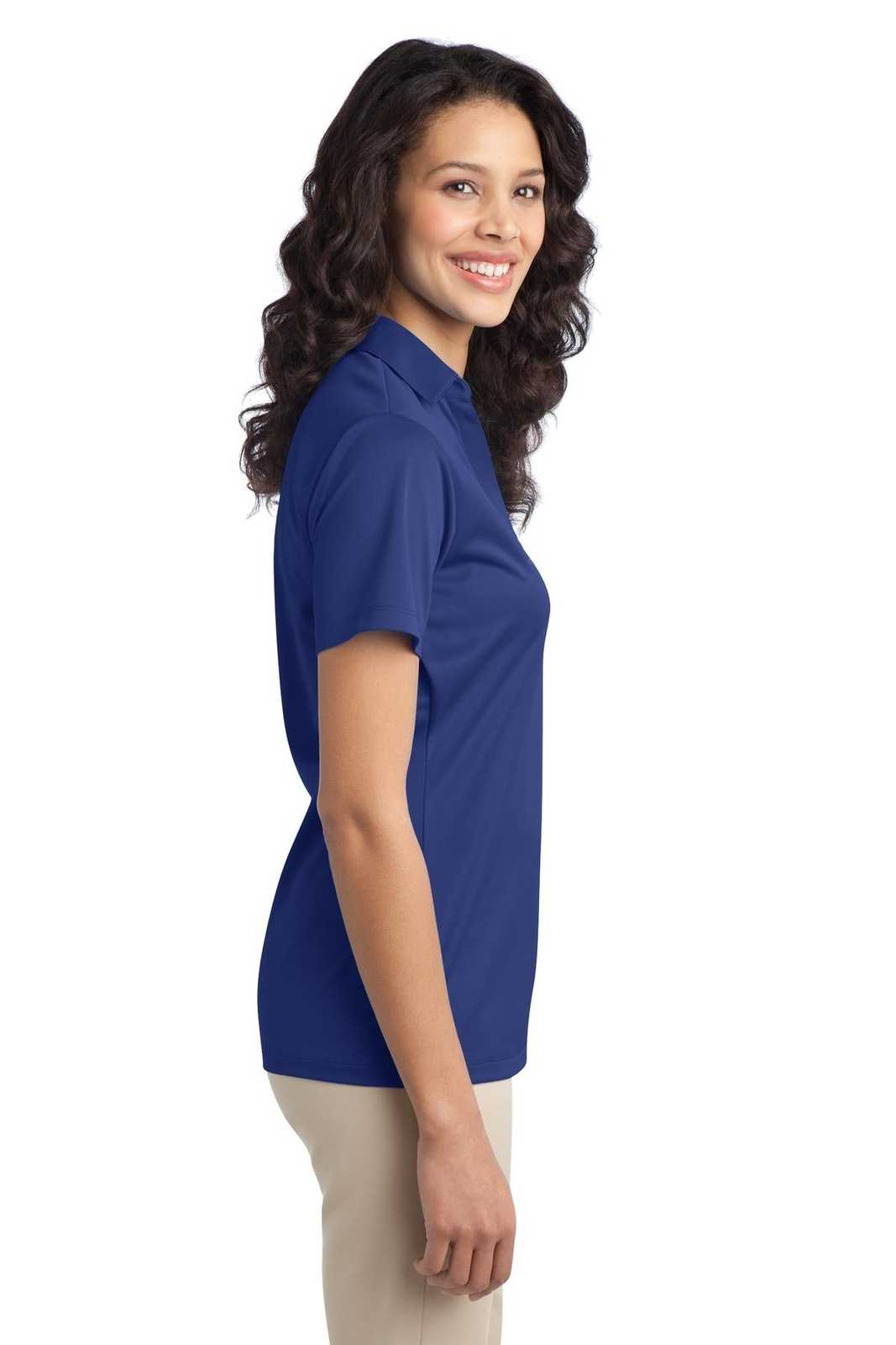 Port Authority L540 Ladies Silk Touch Performance Polo - Royal - HIT a Double - 3