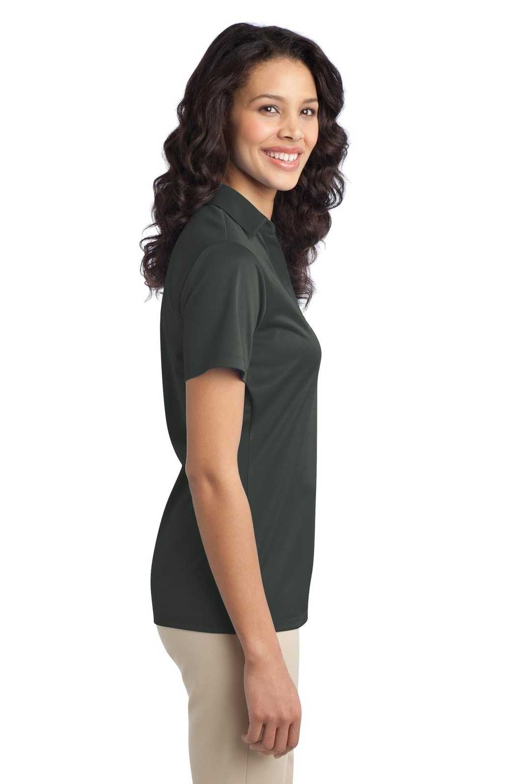 Port Authority L540 Ladies Silk Touch Performance Polo - Steel Gray - HIT a Double - 3