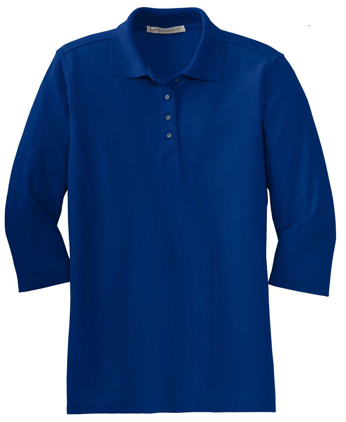 Port Authority L562 Ladies Silk Touch 3/4-Sleeve Polo - Royal - HIT a Double - 5