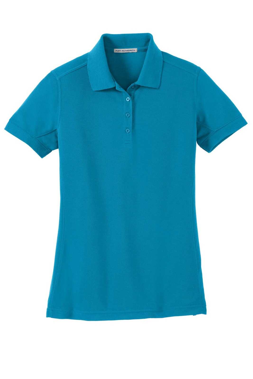 Port Authority L567 Ladies 5-In-1 Performance Pique Polo - Blue Wake - HIT a Double - 5