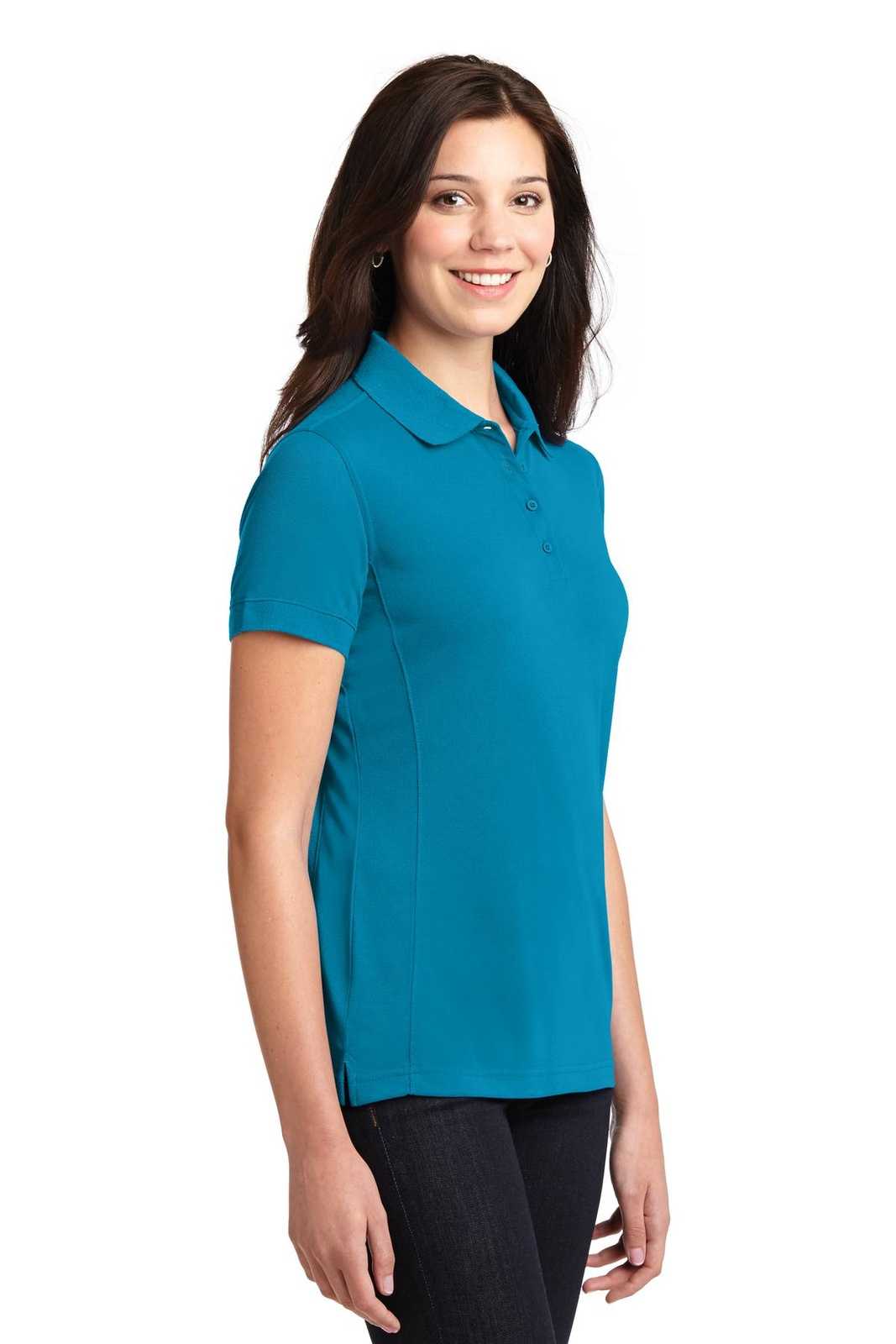Port Authority L567 Ladies 5-In-1 Performance Pique Polo - Blue Wake - HIT a Double - 4