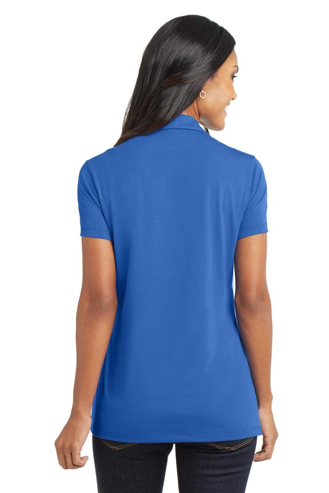 Port Authority L568 Ladies Cotton Touch Performance Polo - Strong Blue - HIT a Double - 2