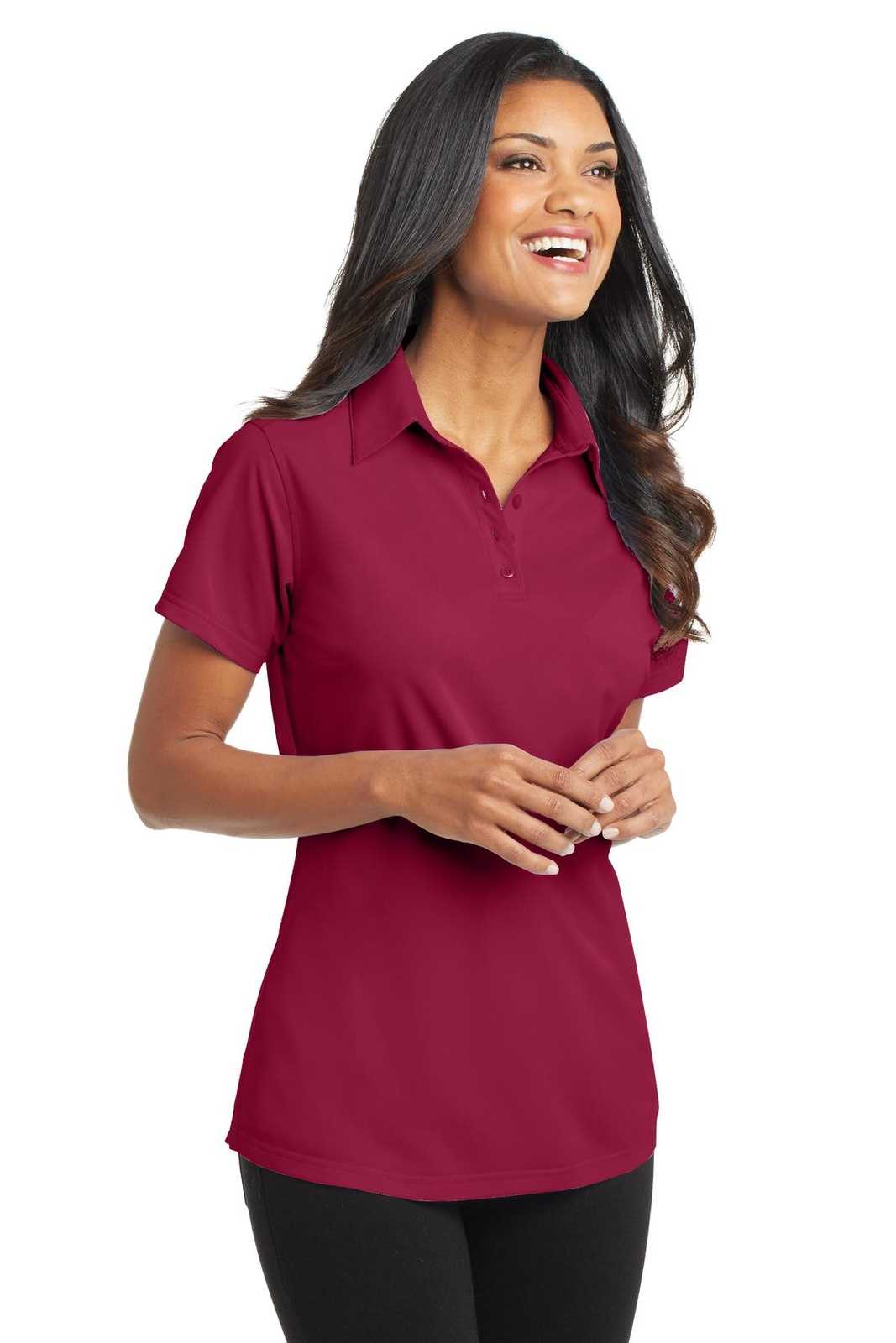 Port Authority L571 Ladies Dimension Polo - Red Rush - HIT a Double - 4