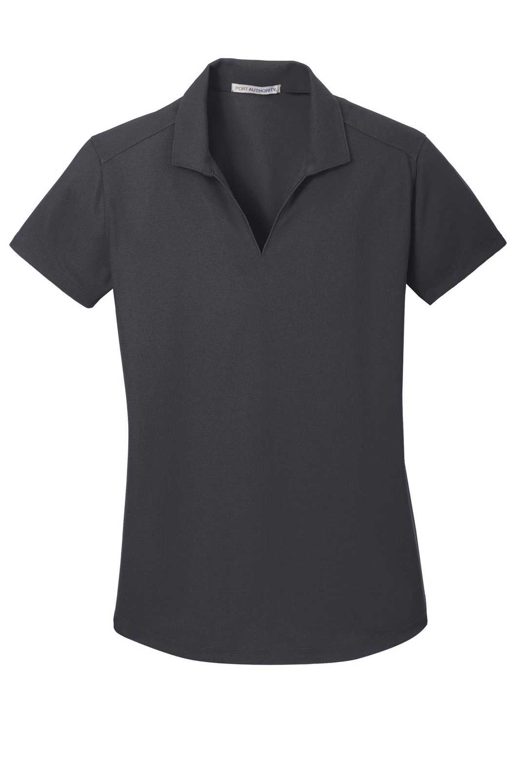Port Authority L572 Ladies Dry Zone Grid Polo - Battleship Gray - HIT a Double - 5