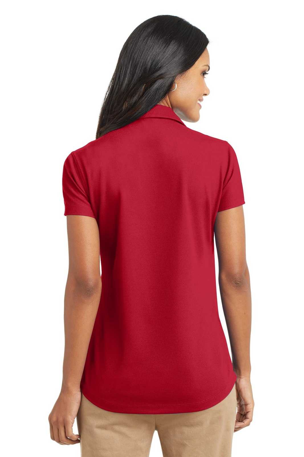 Port Authority L572 Ladies Dry Zone Grid Polo - Engine Red - HIT a Double - 2