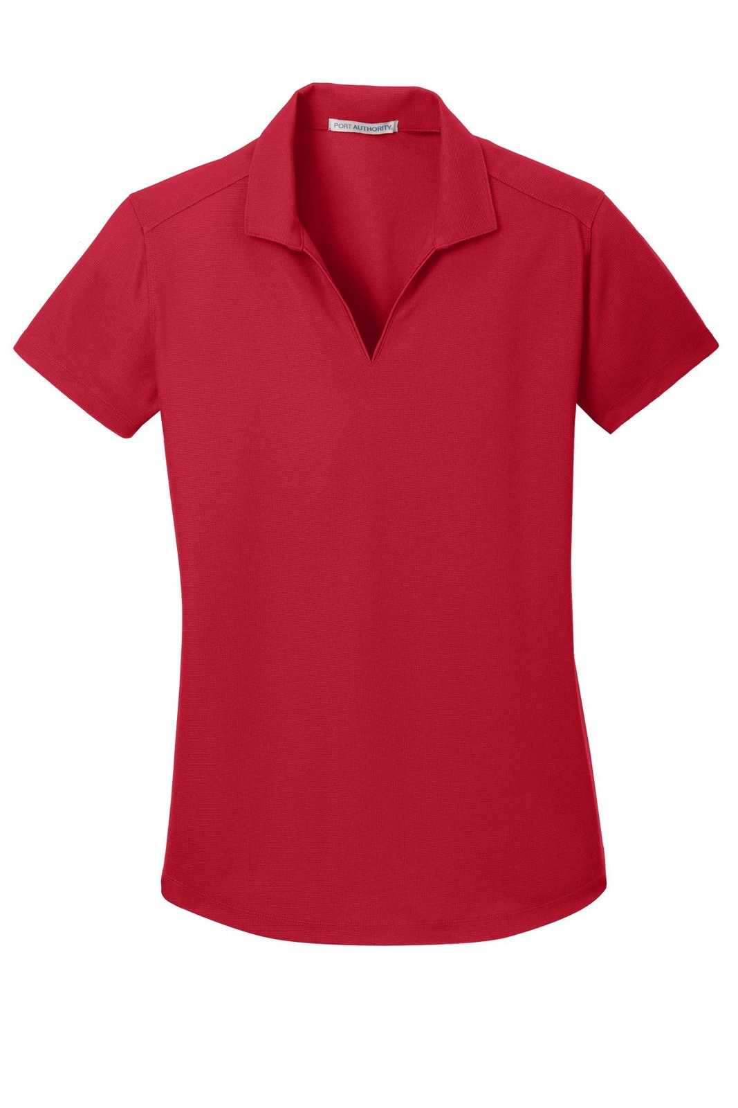 Port Authority L572 Ladies Dry Zone Grid Polo - Engine Red - HIT a Double - 5