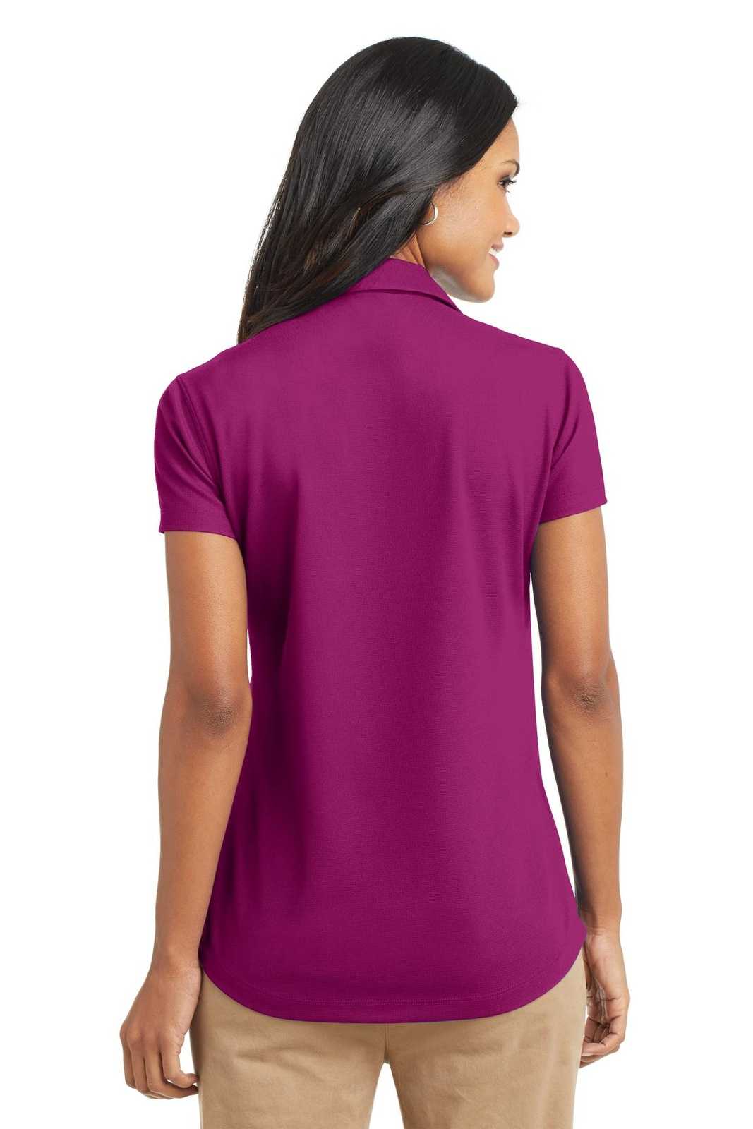 Port Authority L572 Ladies Dry Zone Grid Polo - Magenta - HIT a Double - 2