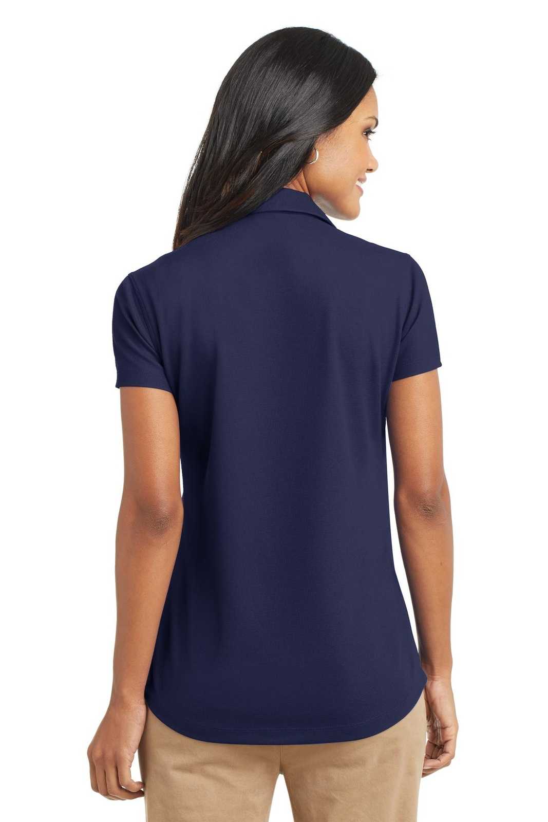 Port Authority L572 Ladies Dry Zone Grid Polo - True Navy - HIT a Double - 2