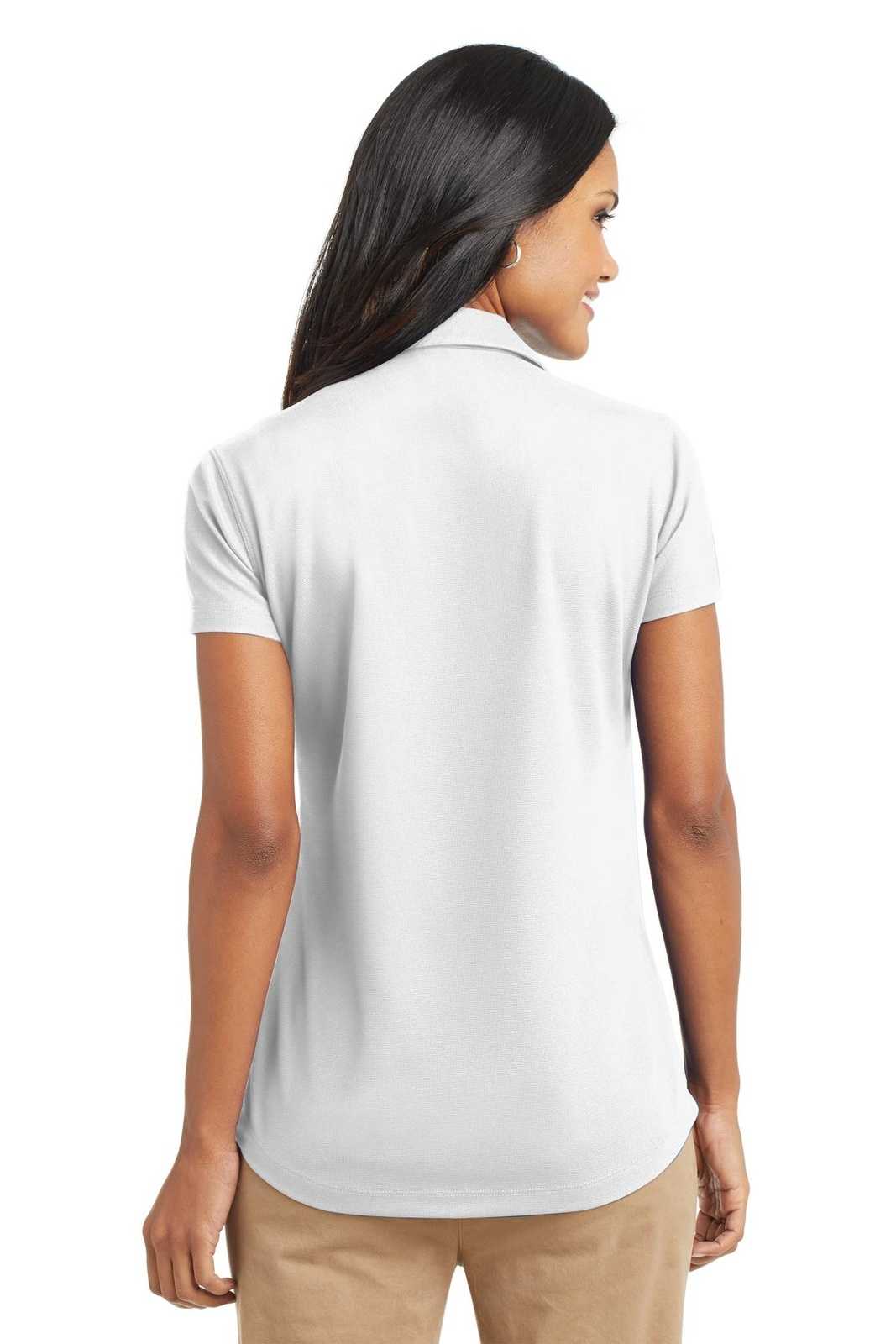Port Authority L572 Ladies Dry Zone Grid Polo - White - HIT a Double - 2