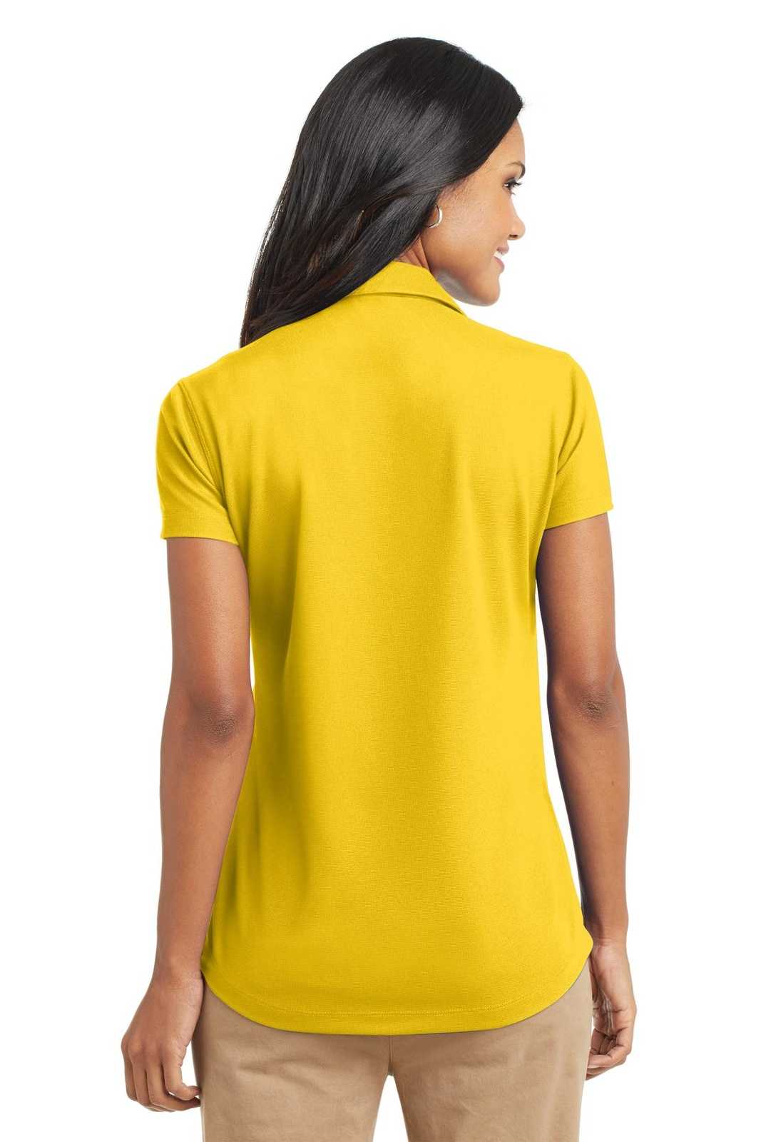 Port Authority L572 Ladies Dry Zone Grid Polo - Yellow - HIT a Double - 2