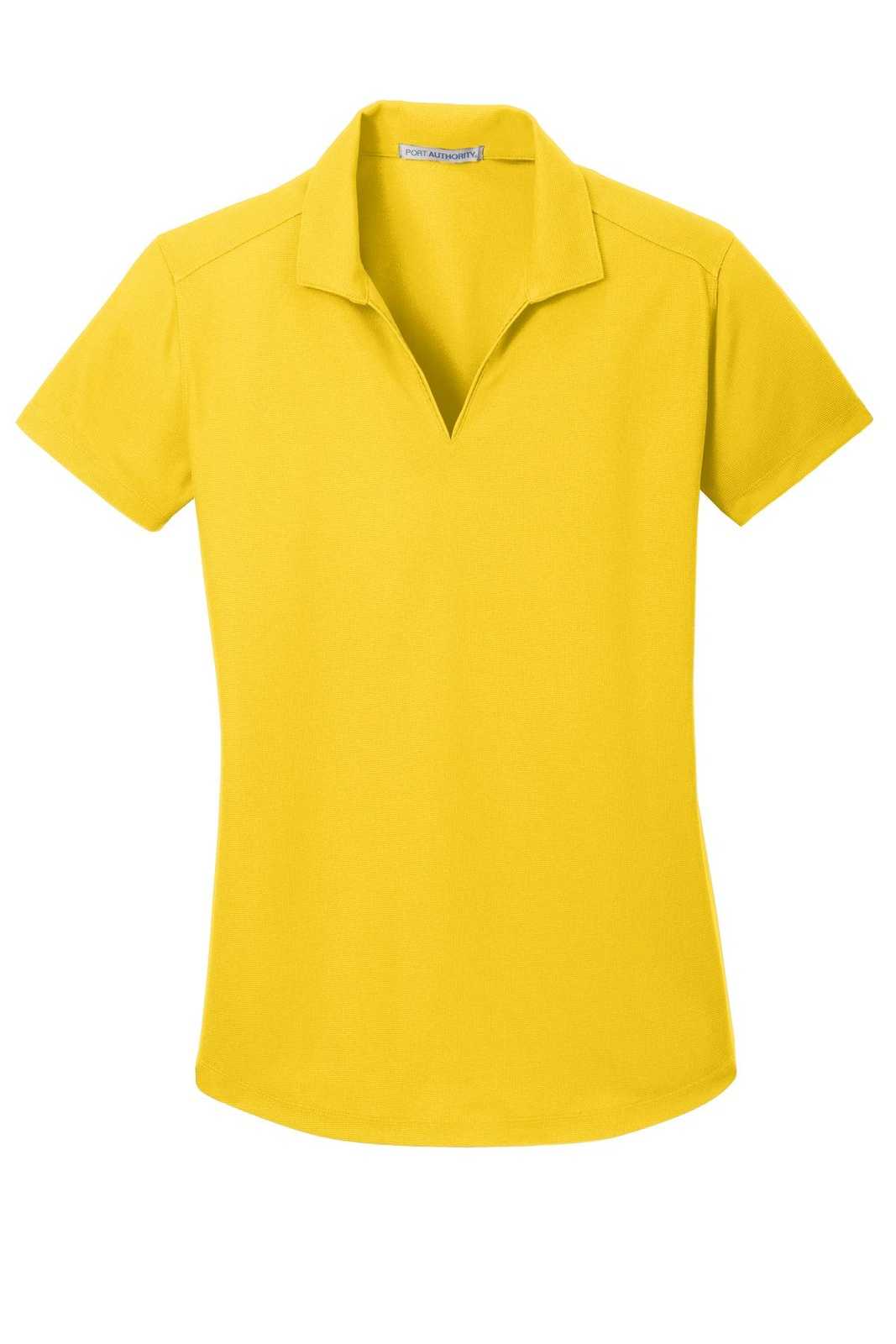 Port Authority L572 Ladies Dry Zone Grid Polo - Yellow - HIT a Double - 5
