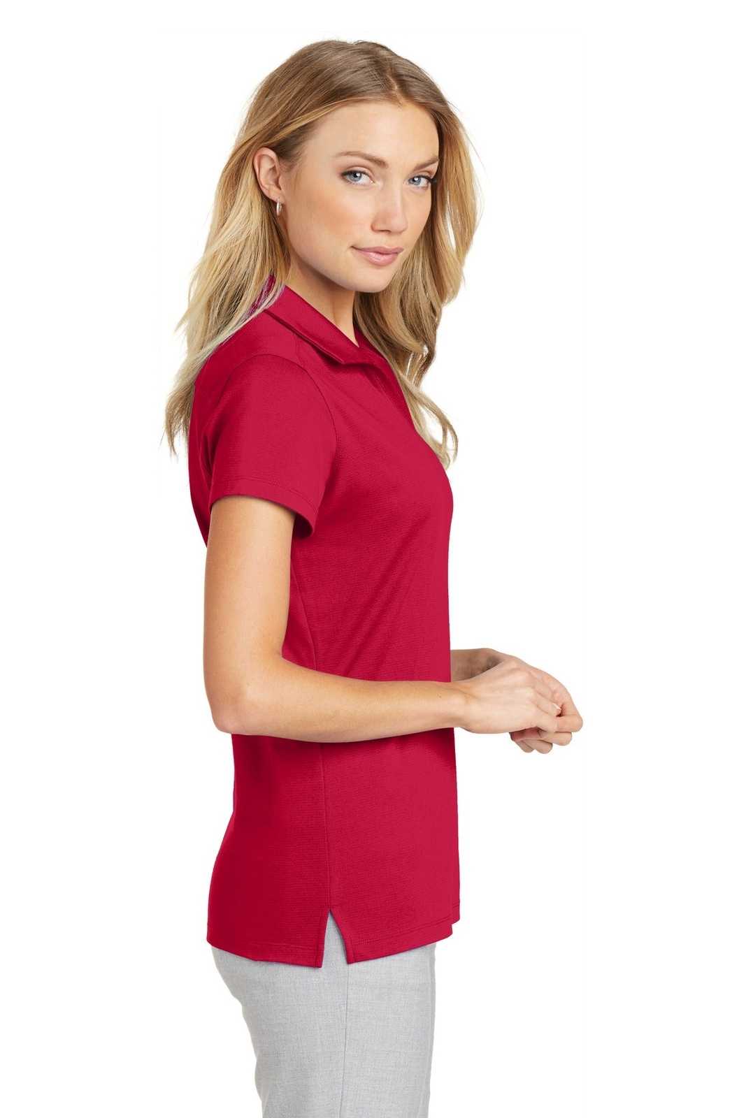Port Authority L573 Ladies Rapid Dry Mesh Polo - Engine Red - HIT a Double - 3