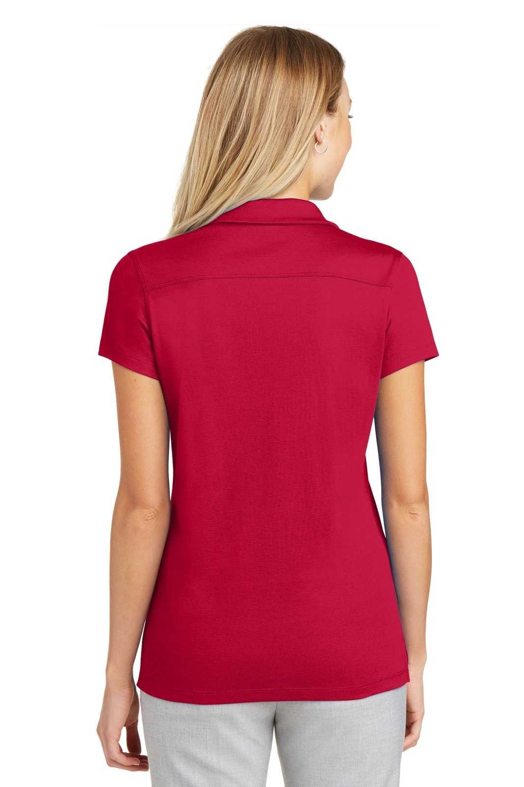 Port Authority L573 Ladies Rapid Dry Mesh Polo - Engine Red - HIT a Double - 2