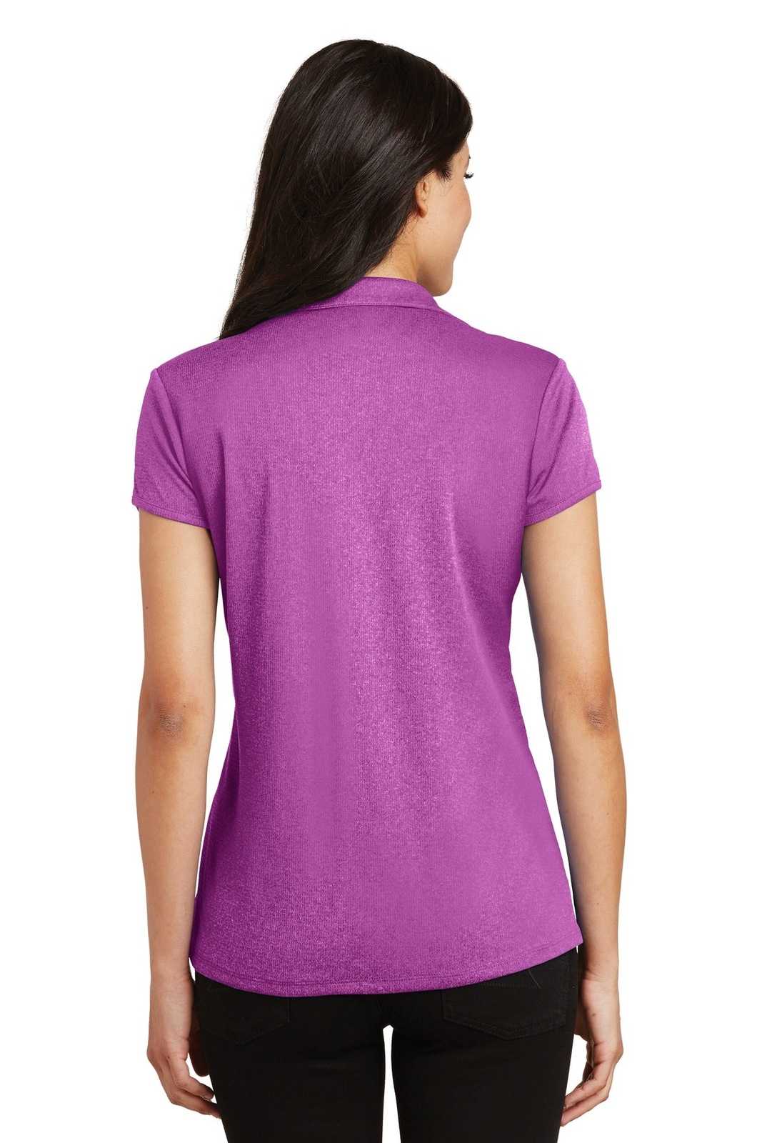Port Authority L576 Ladies Trace Heather Polo - Berry Heather - HIT a Double - 2