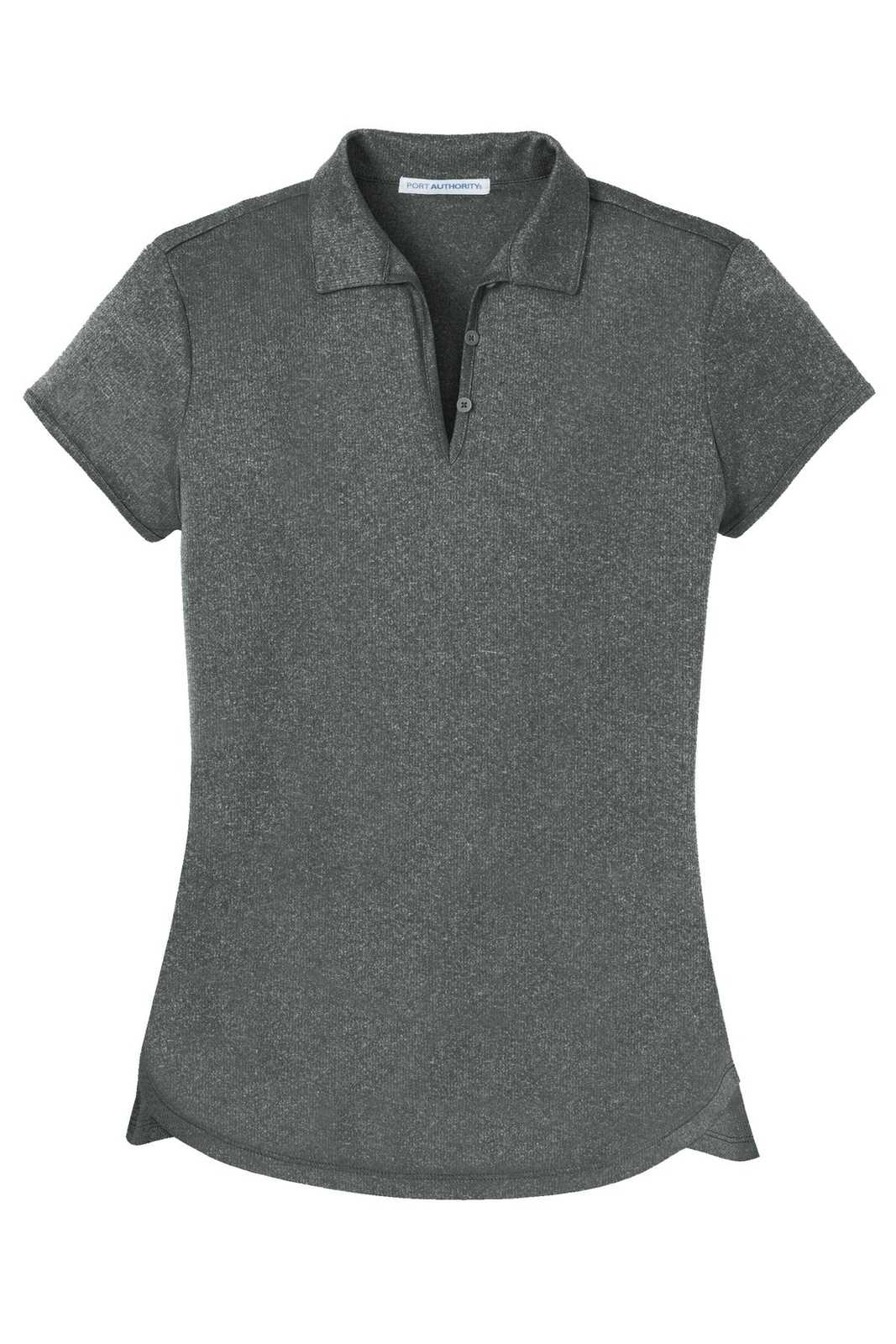 Port Authority L576 Ladies Trace Heather Polo - Charcoal Heather - HIT a Double - 5