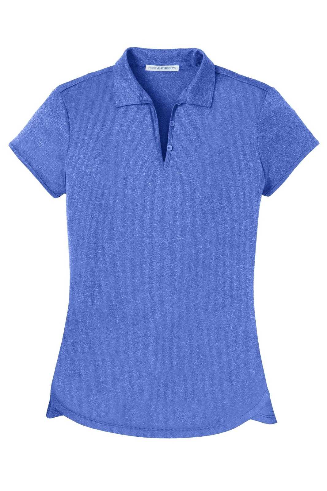 Port Authority L576 Ladies Trace Heather Polo - True Royal Heather - HIT a Double - 5