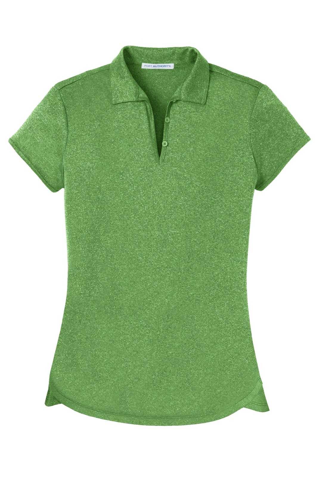 Port Authority L576 Ladies Trace Heather Polo - Vine Green Heather - HIT a Double - 5