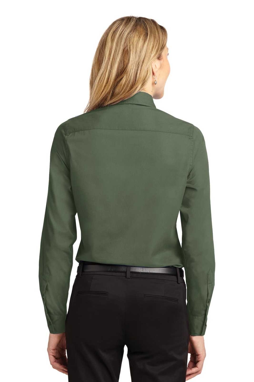 Port Authority L608 Ladies Long Sleeve Easy Care Shirt - Clover Green - HIT a Double - 2