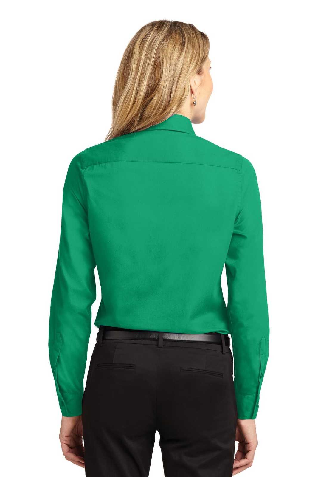 Port Authority L608 Ladies Long Sleeve Easy Care Shirt - Court Green - HIT a Double - 2