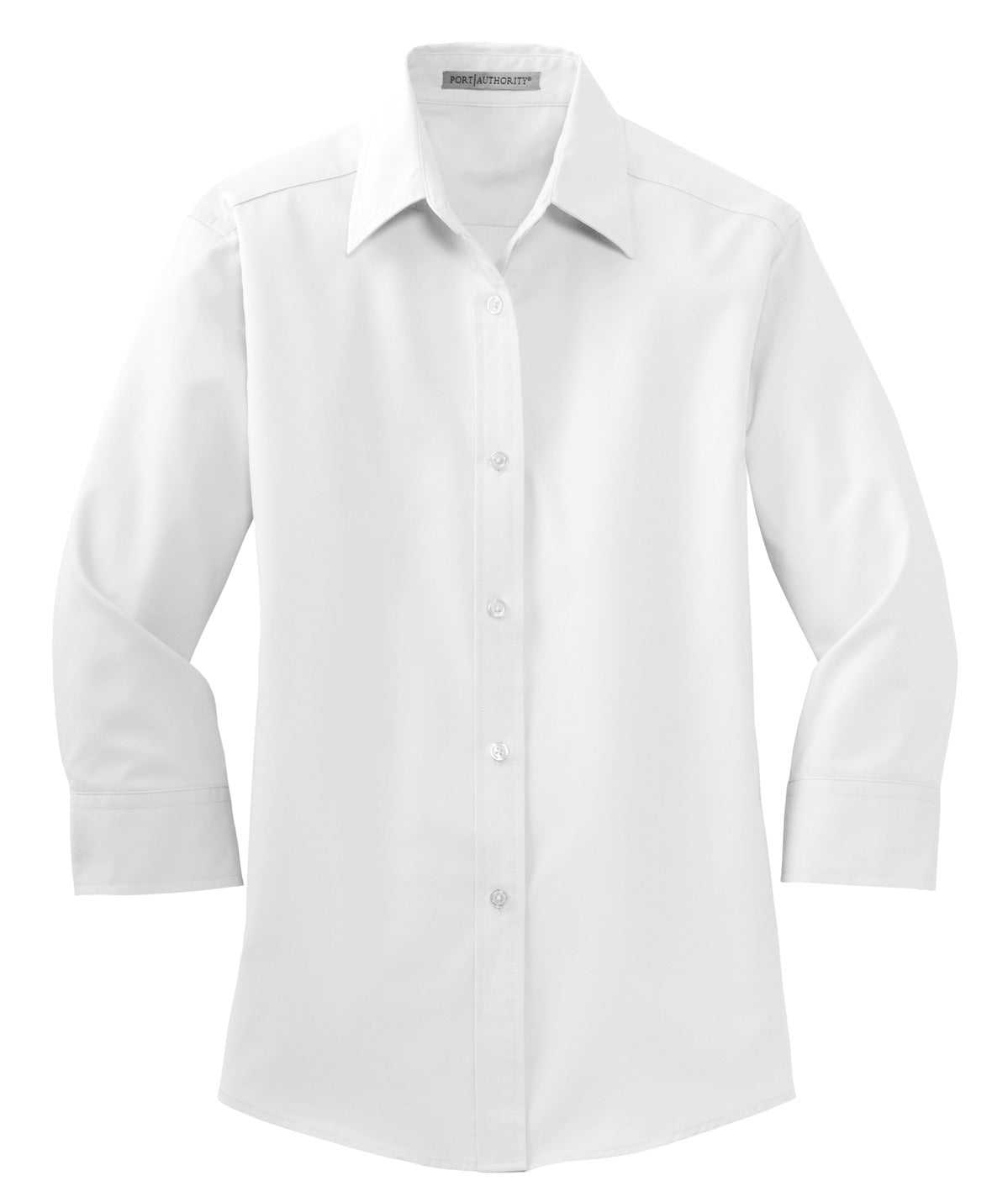 Port Authority L612 Ladies 3/4-Sleeve Easy Care Shirt - White - HIT a Double - 5