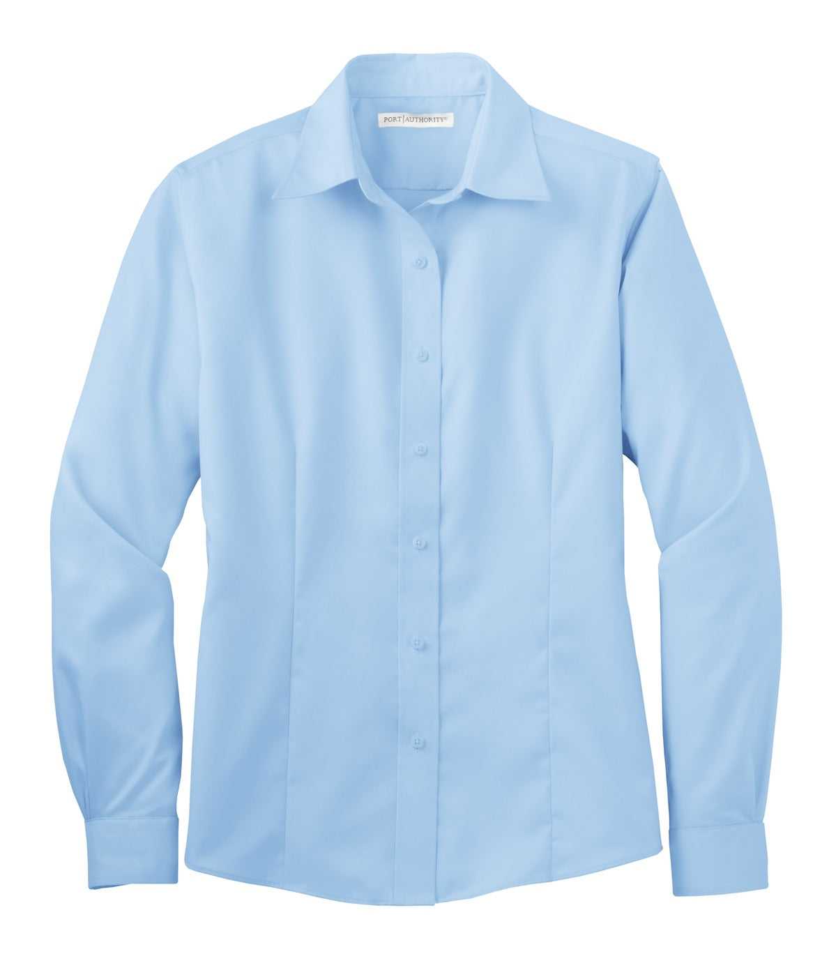Port Authority L638 Ladies Non-Iron Twill Shirt - Sky Blue - HIT a Double - 5