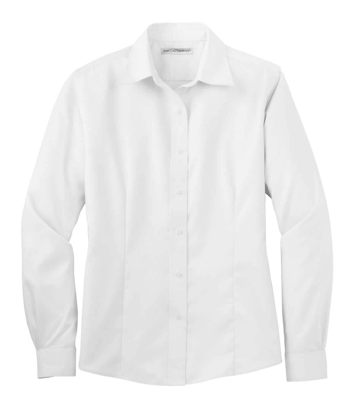 Port Authority L638 Ladies Non-Iron Twill Shirt - White - HIT a Double - 5