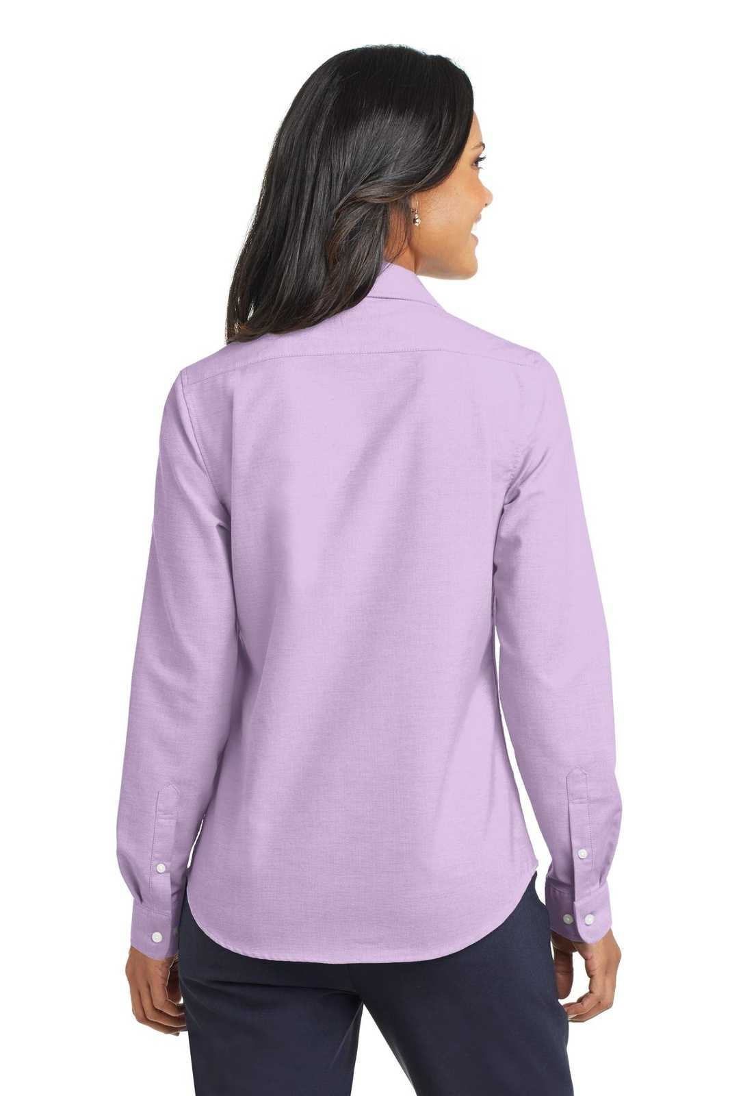 Port Authority L658 Ladies Superpro Oxford Shirt - Soft Purple - HIT a Double - 2