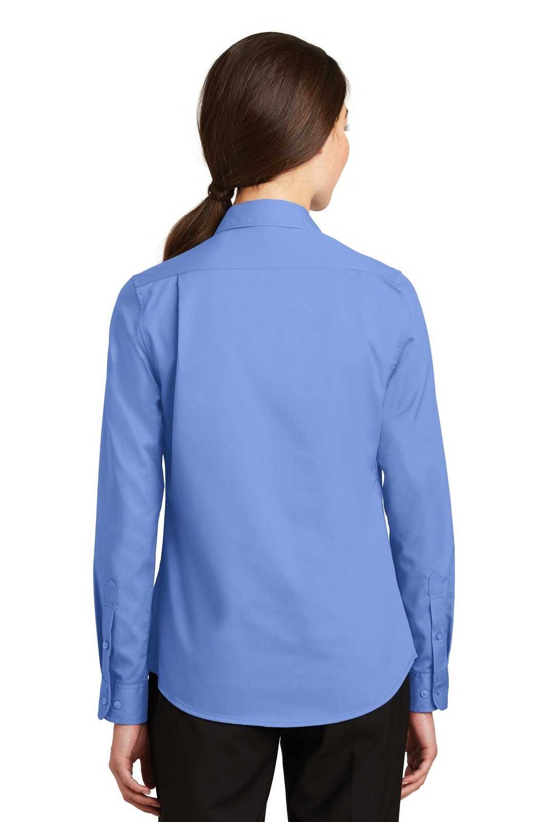 Port Authority L663 Ladies Superpro Twill Shirt - Ultramarine Blue - HIT a Double - 2