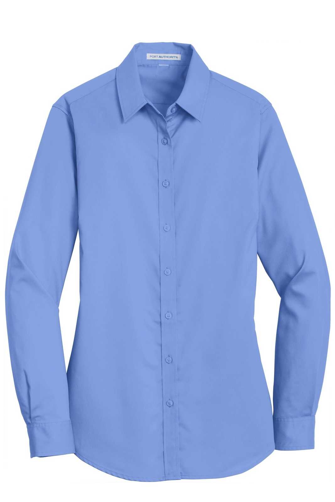 Port Authority L663 Ladies Superpro Twill Shirt - Ultramarine Blue - HIT a Double - 5