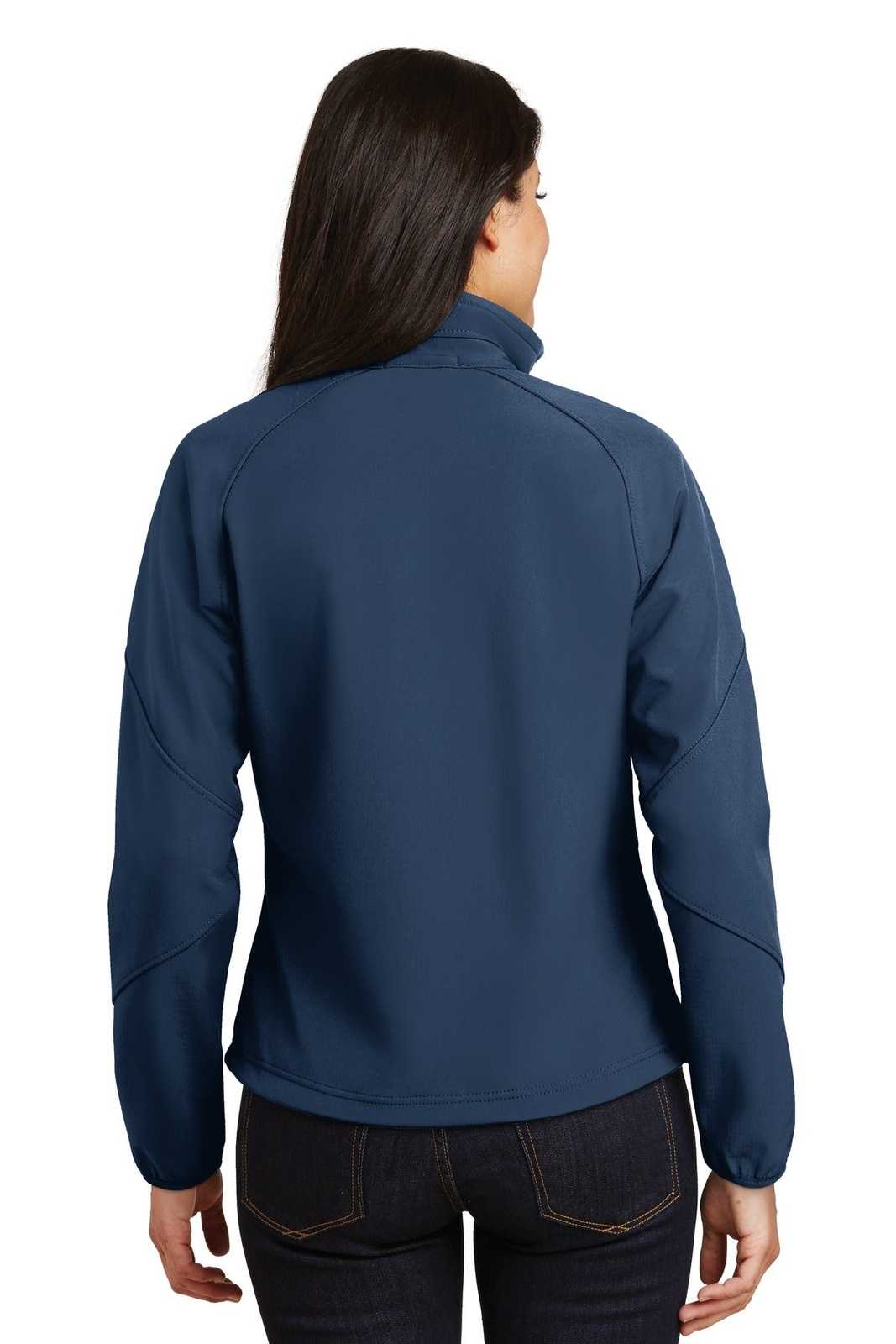 Port Authority L705 Ladies Textured Soft Shell Jacket - Insignia Blue - HIT a Double - 2