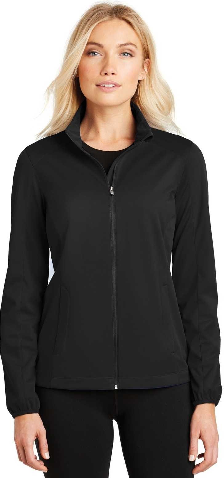 Port Authority L717 Ladies Active Soft Shell Jacket - Deep Black - HIT a Double - 1