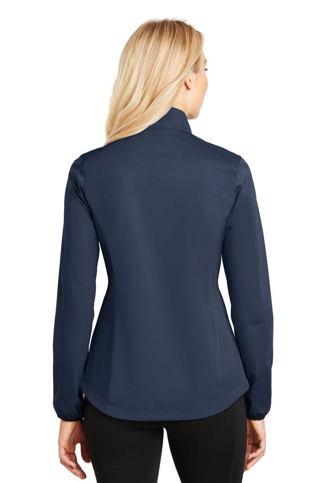Port Authority L717 Ladies Active Soft Shell Jacket - Dress Blue Navy - HIT a Double - 2