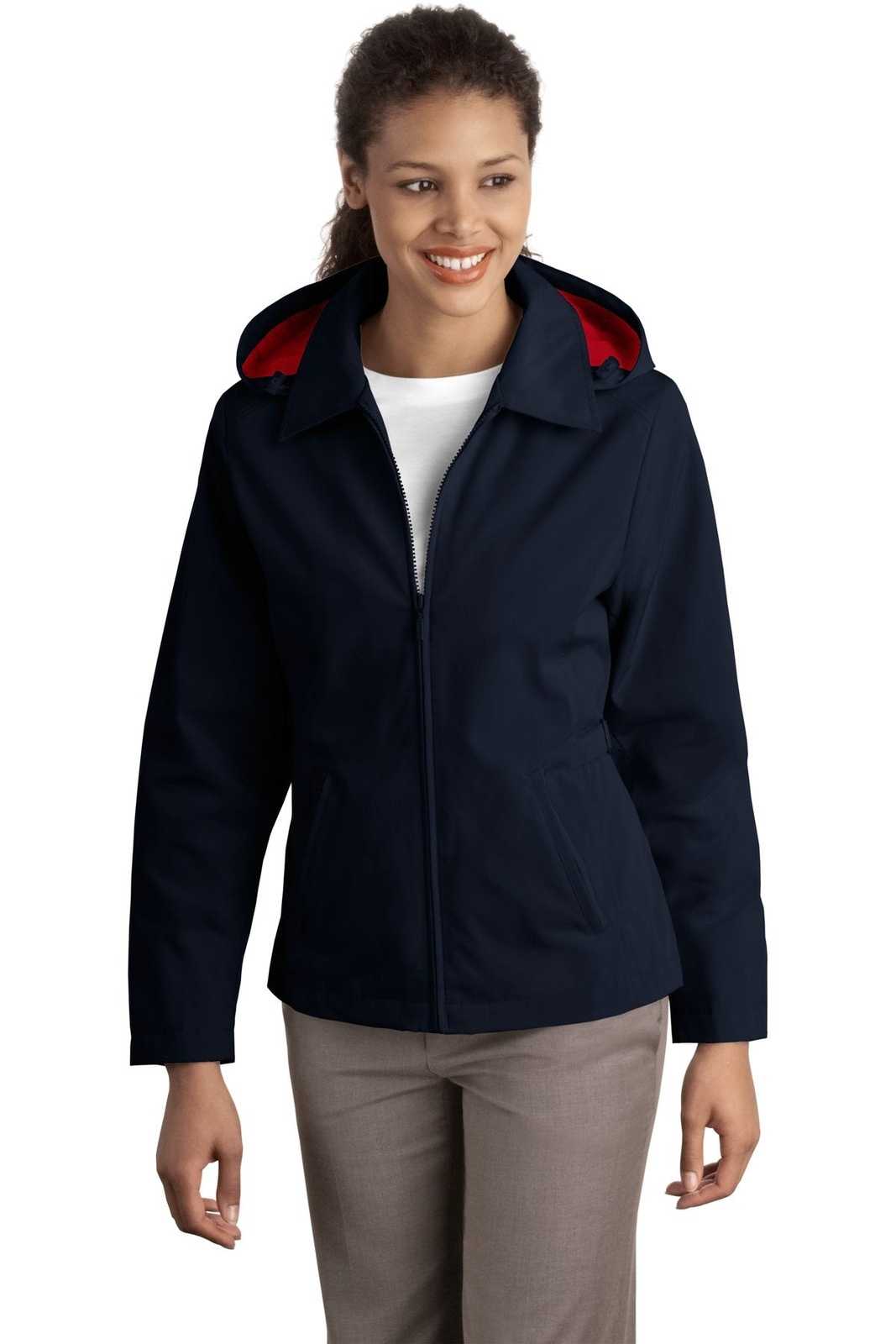 Port Authority L764 Ladies Legacy Jacket - Dark Navy Red - HIT a Double - 1