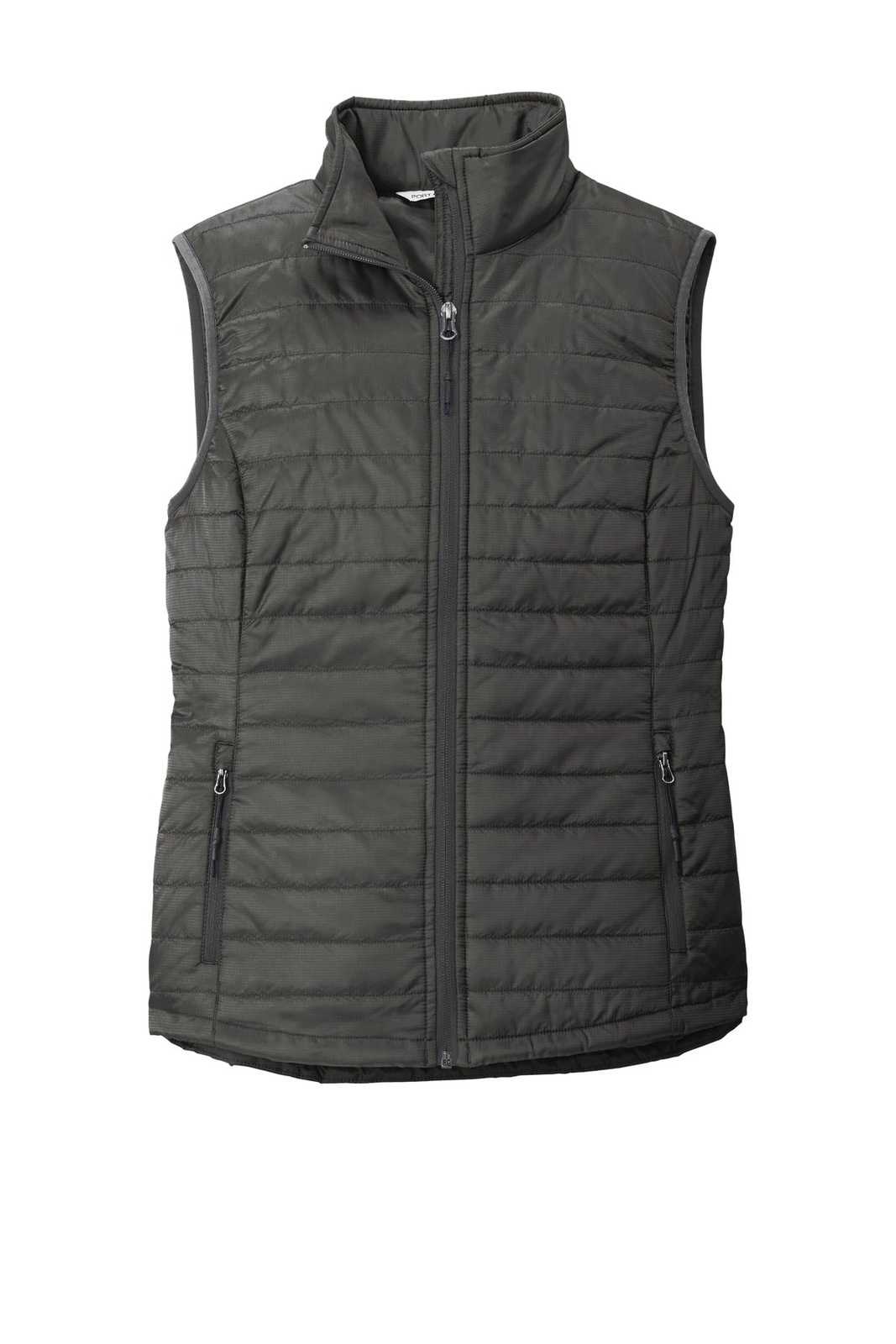 Port Authority L851 Ladies Packable Puffy Vest - Sterling Gray Graphite - HIT a Double - 5