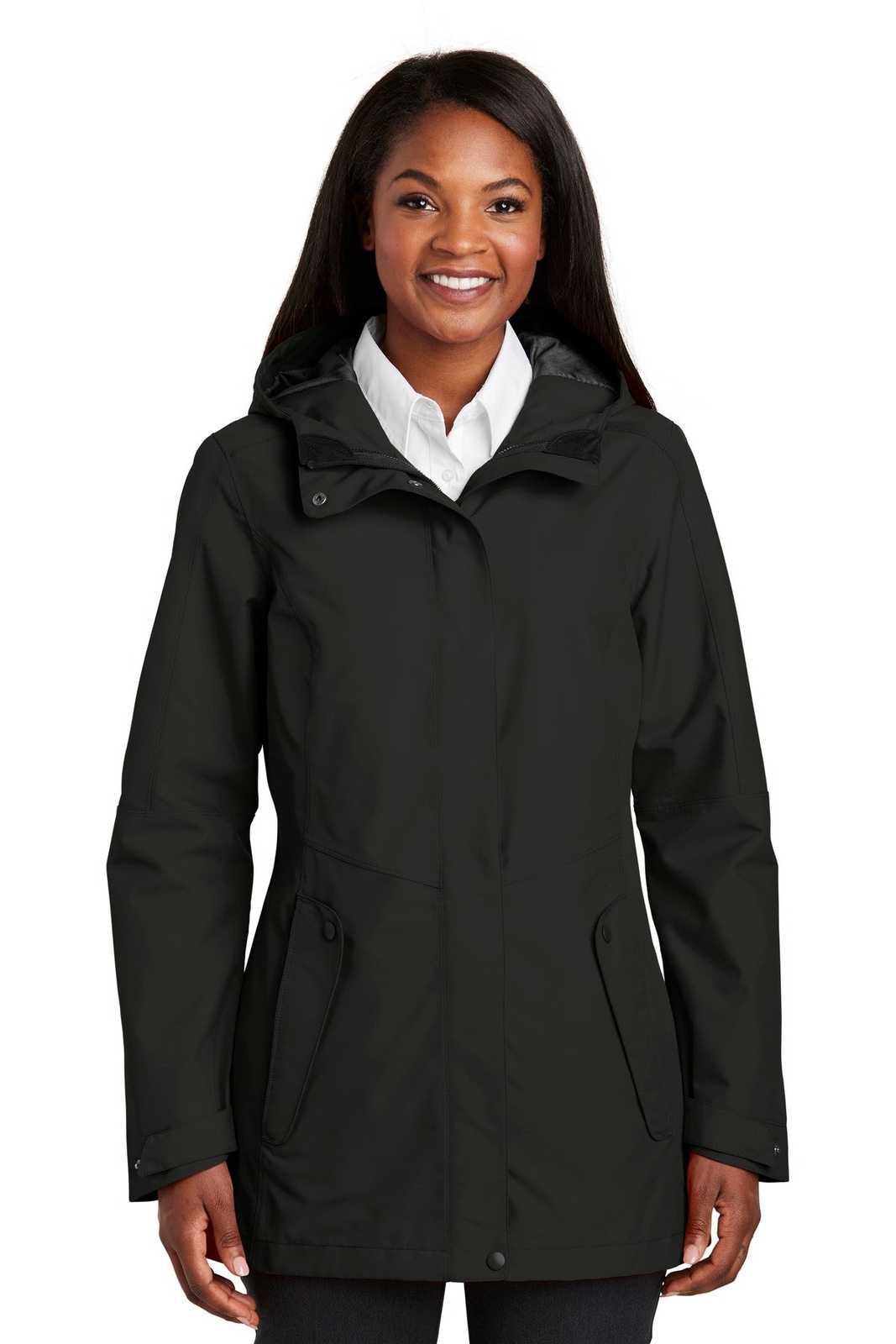 Port Authority L900 Ladies Collective Outer Shell Jacket - Deep Black - HIT a Double - 1