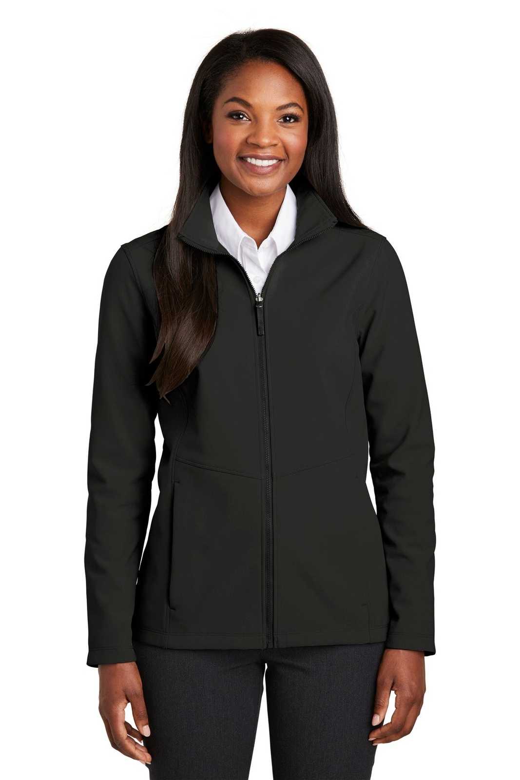 Port Authority L901 Ladies Collective Soft Shell Jacket - Deep Black - HIT a Double - 1