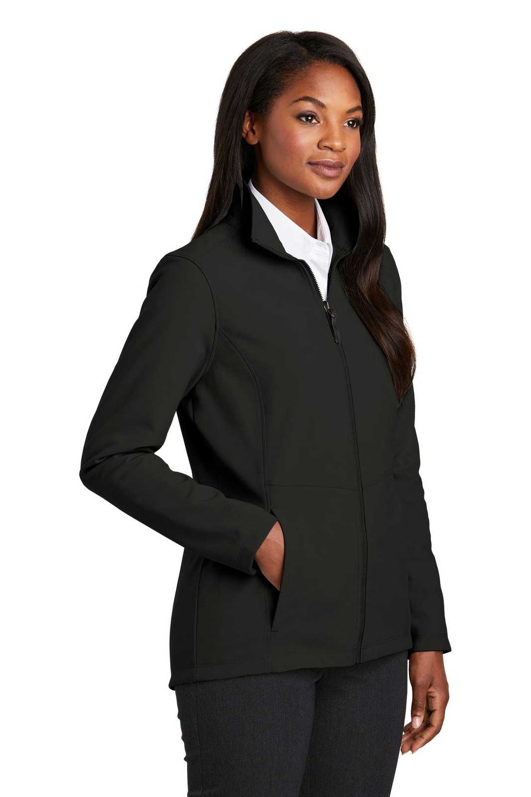 Port Authority L901 Ladies Collective Soft Shell Jacket - Deep Black - HIT a Double - 4