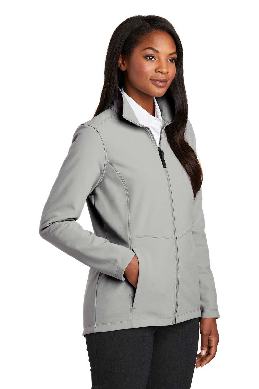 Port Authority L901 Ladies Collective Soft Shell Jacket - Gusty Gray - HIT a Double - 4