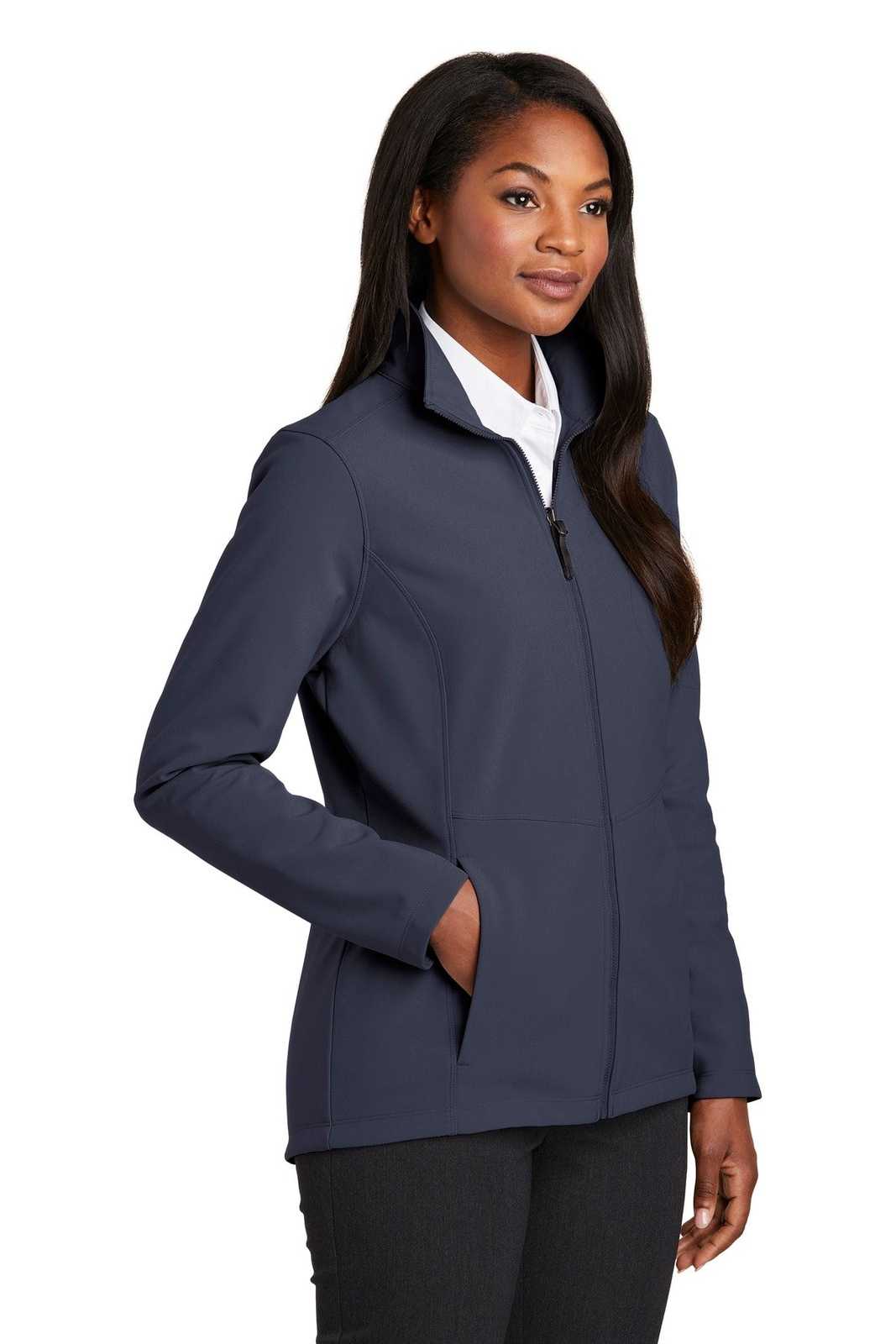 Port Authority L901 Ladies Collective Soft Shell Jacket - River Blue Navy - HIT a Double - 4