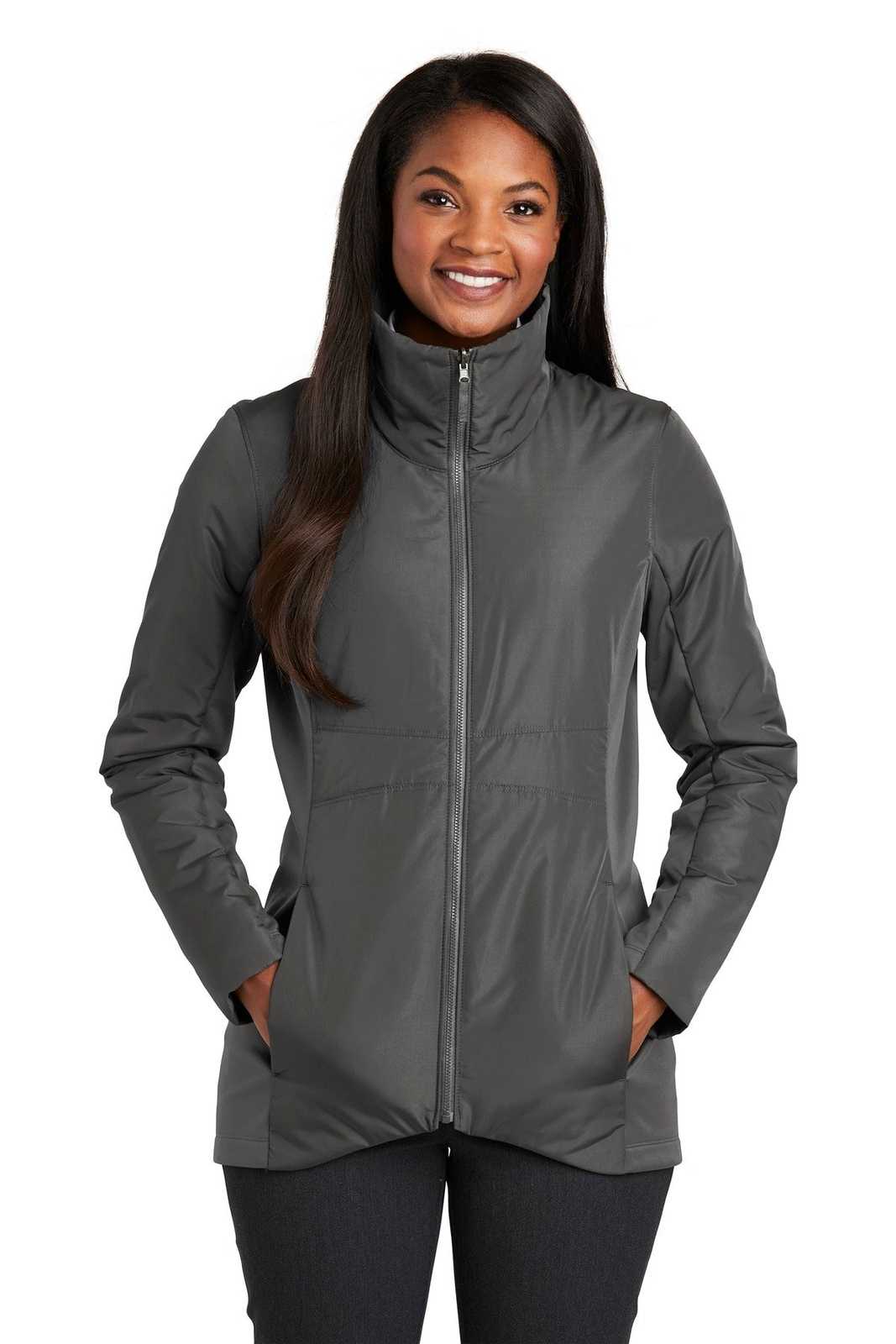 Port Authority L902 Ladies Collective Insulated Jacket - Graphite - HIT a Double - 1