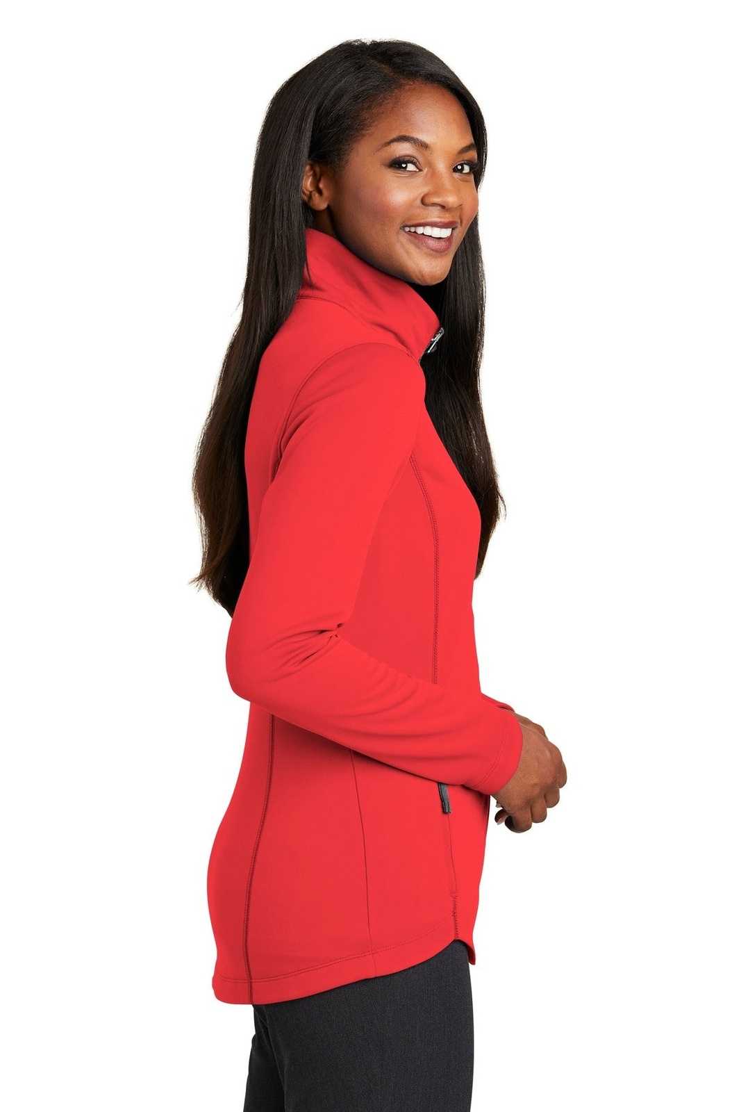 Port Authority L904 Ladies Collective Smooth Fleece Jacket - Red Pepper - HIT a Double - 3