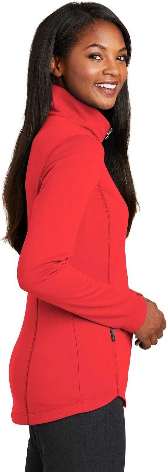Ladies red fleece jacket on sale