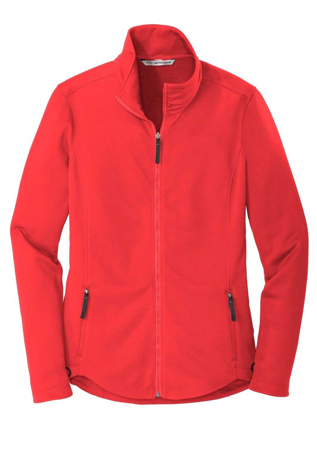 Port Authority L904 Ladies Collective Smooth Fleece Jacket - Red Pepper - HIT a Double - 5