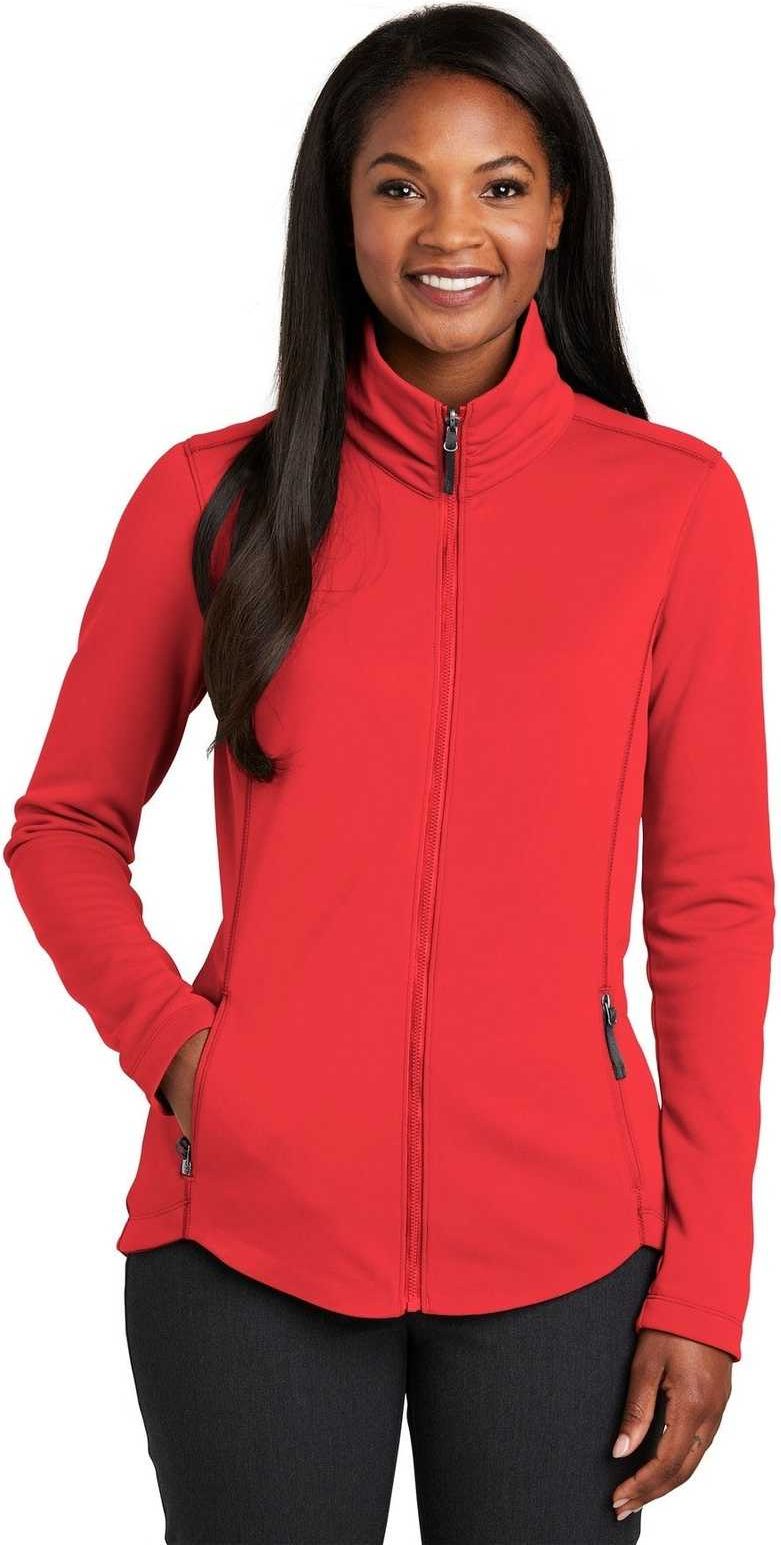 Ladies red fleece top