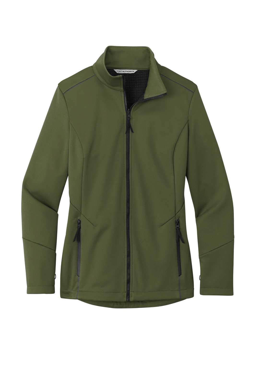Port Authority L921 Ladies Collective Tech Soft Shell Jacket - Olive Green - HIT a Double - 2